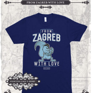 T-shirt FIGHTING ZAGI plava