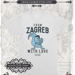 T-shirt FIGHTING ZAGI bijela
