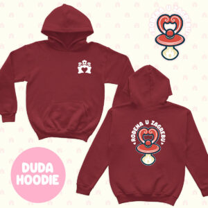 RođenA u Zagrebu Hoodie DUDA – red hot chilli