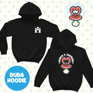 Rođen u Zagrebu Hoodie deep black - odaberite dizajn