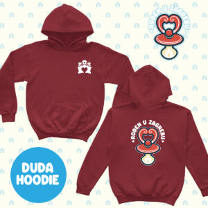 Rođen u Zagrebu Hoodie DUDA – red hot chilli