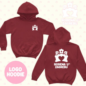 RođenA u Zagrebu Hoodie red hot chilli - odaberite dizajn