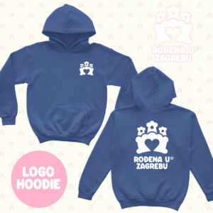 RođenA u Zagrebu Hoodie LOGO - royal blue
