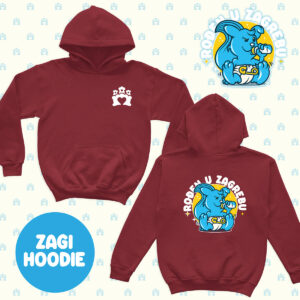 Rođen u Zagrebu Hoodie red hot chilli - odaberite dizajn
