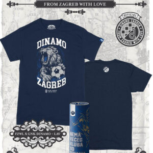 from zagreb with love dinamo lav tshirt